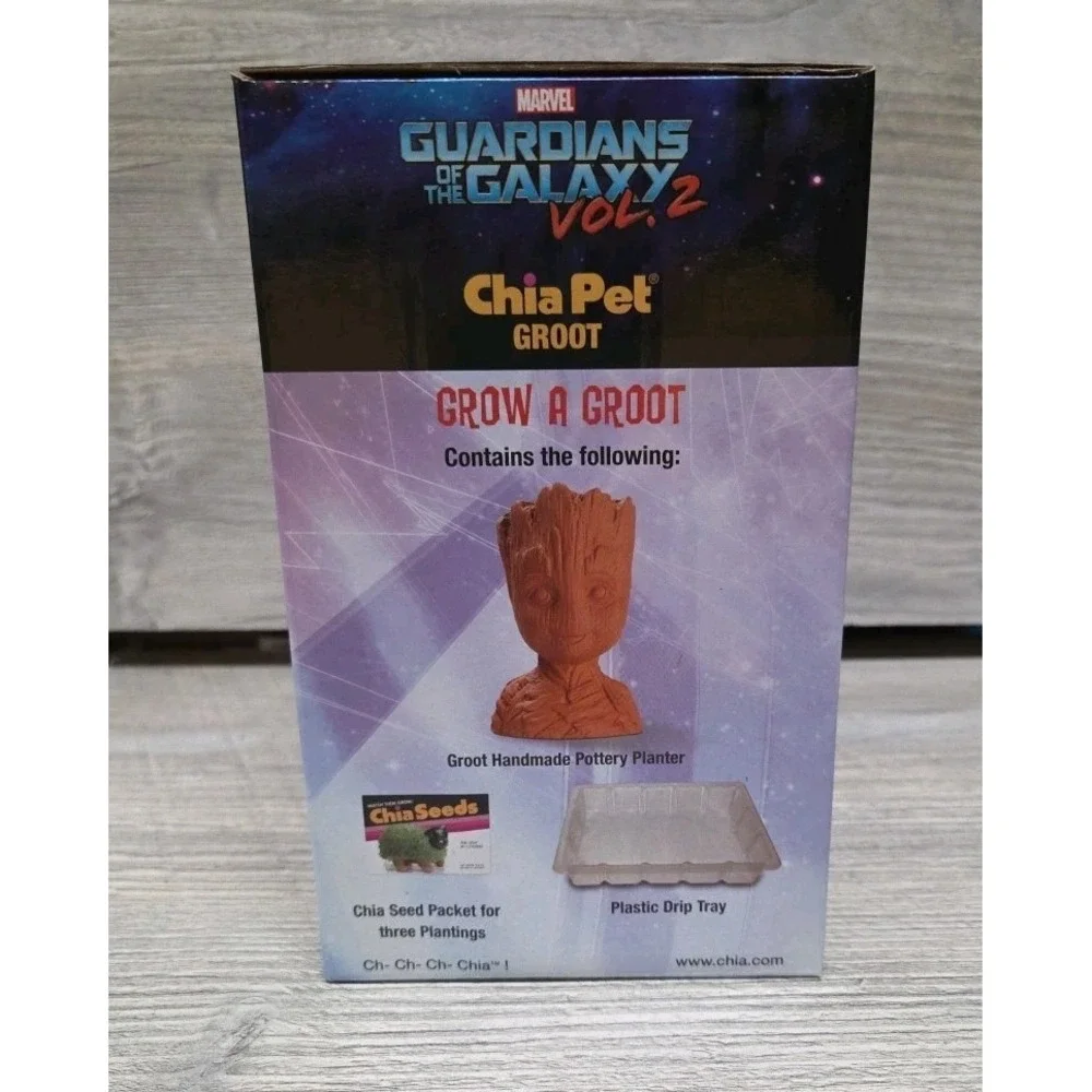 NIB Chia Pet Groot Marvel Guardians of the Galaxy Vol 2 Decorative Planter B3
